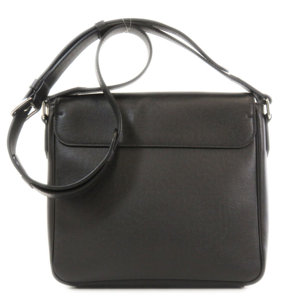 Louis Vuitton Taiga Roman Leather Bag Shoulder Black